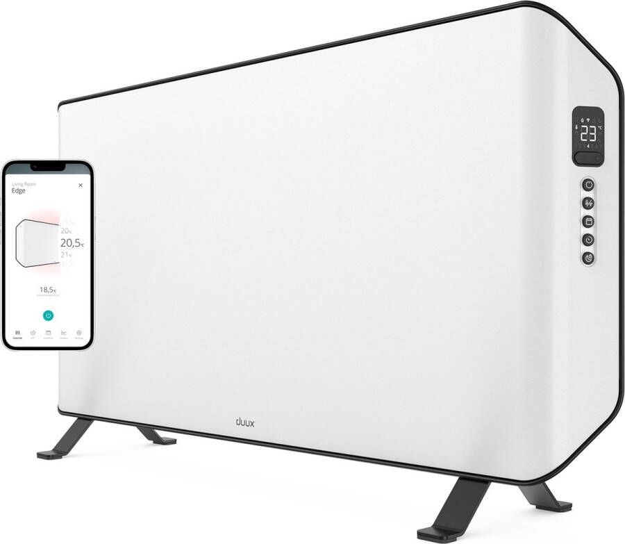 Duux Edge 2000W Smart Convectorkachel Elektrische Kachel Elektrische Verwarming Badkamer Woonruimte Kantoor – Wit - Foto 2