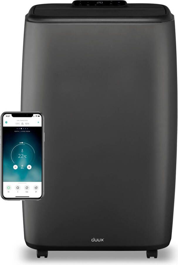Duux North 12K BTU u Grijs Smart Mobiele Airco Mobiele Airconditioning Inclusief Raamafdichtingsset