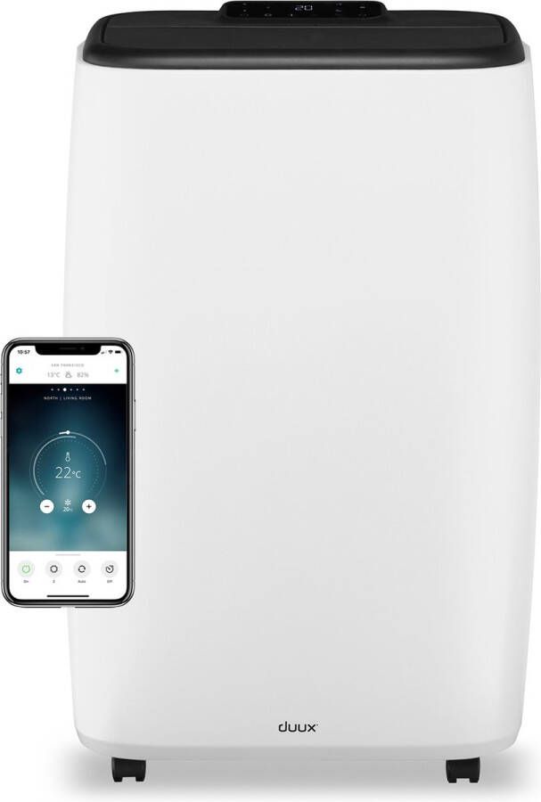 Duux North 14K BTU u Wit- Smart Mobiele Airco Mobiele Airconditioning Inclusief Raamafdichtingsset