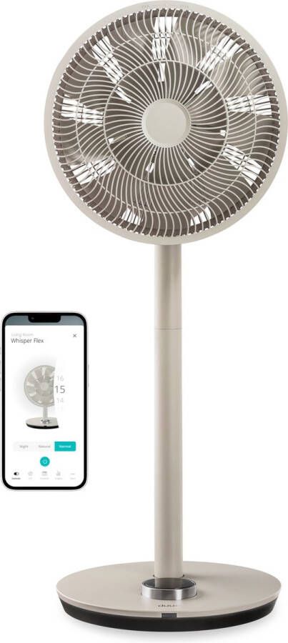 Duux Whisper Flex Smart Statiefventilator Staande Ventilator Geruisloos Greige