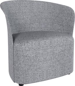 Duverger Chill Lounge fauteuil 1-zits laag grijs lage pootjes zwart