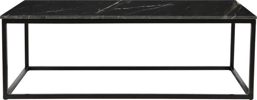 Duverger Marble Salontafel marmer gecoat staal zwart rechthoekig