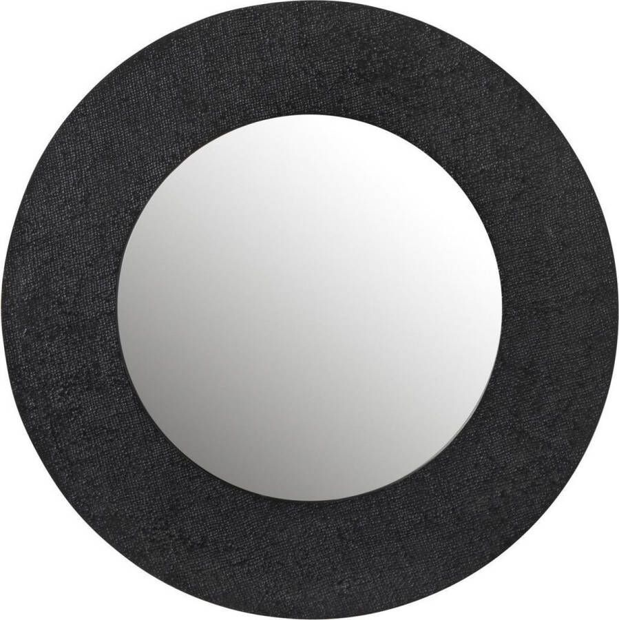 Duverger ® Mirror Spiegel jute textuur zwart alu ring- small