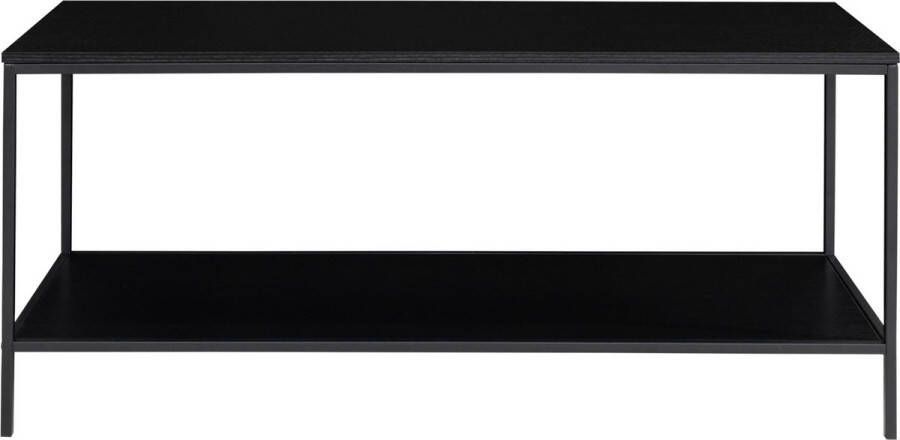 Duverger Scandibasic TV-meubel zwart melamine spaanplaat 2 leggers staal frame zwart 100x45x36cm