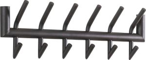 Duverger Steel Pipe Kapstok ronde buis staal donkergrijs mat 2x6 12 ophangmogelijkheden