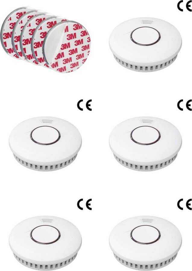 DVM International B.V. DVM-SA30M-5: set met 5 rookmelders. Vaste batterij (10 jaar). Magnetische montage Garantie 10 jaar Voldoet aan Europese norm EN 14604