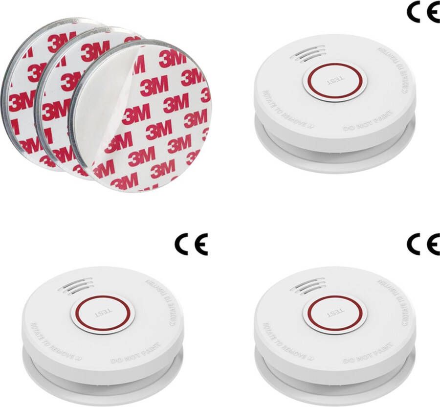 DVM International B.V. DVM-SB90M-3: set met 3x optische rookmelder en magnetische montage. Werkt op batterij. Garantie 10 jaar. Voldoet aan Europese norm EN14604