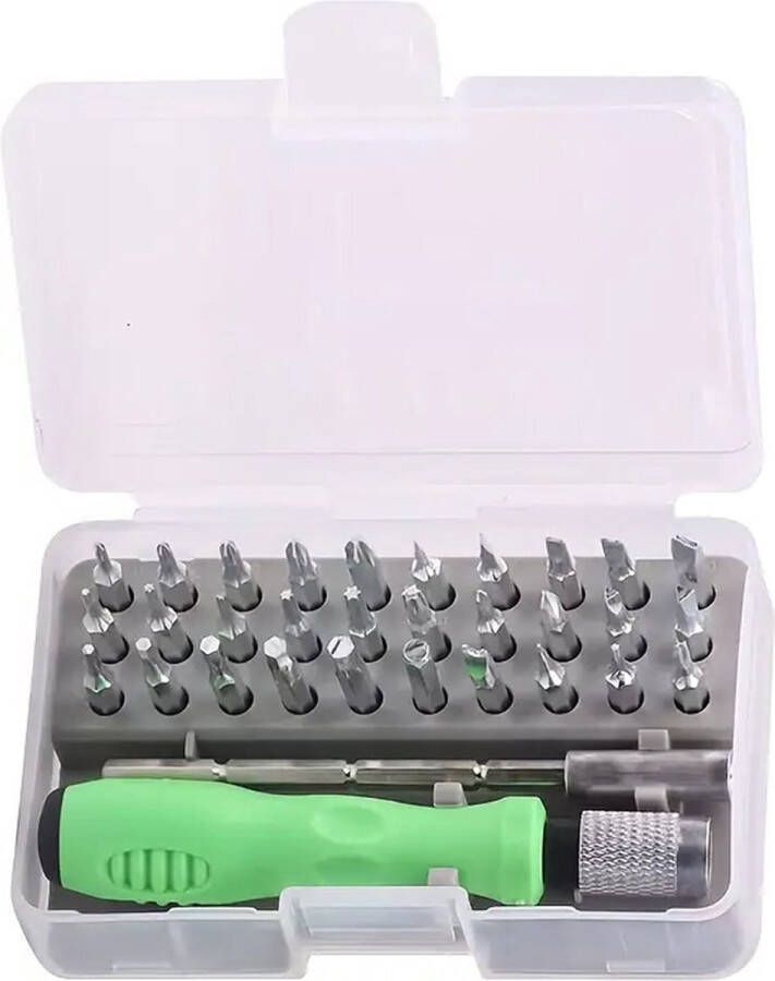 DW4Trading 32 Delige Precisie Schroevendraaierset Magnetisch Reparatie van Elektronica Laptop Pc Mobiele Telefoon