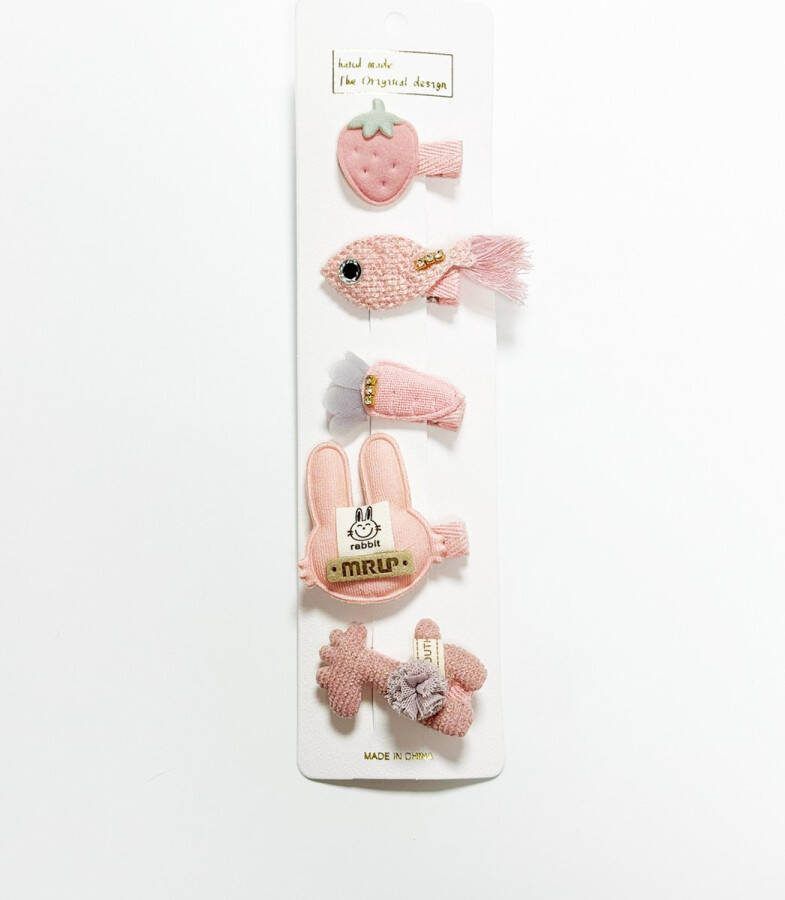 DW4Trading Baby en Kinder Haarspeldjes Haarclipjes Haar Accessoires Set van 5 Stuks Type 3