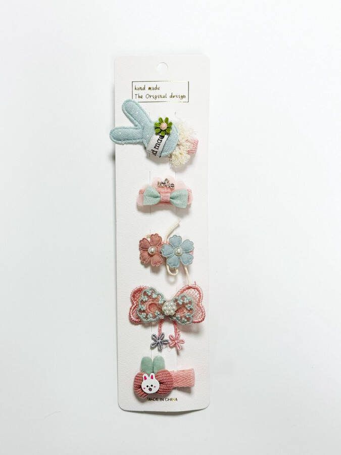 DW4Trading Baby en Kinder Haarspeldjes Haarclipjes Haar Accessoires Set van 5 Stuks Type 5