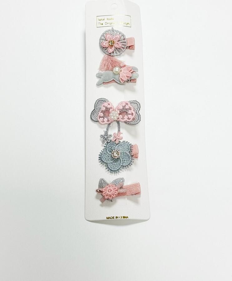 DW4Trading Baby en Kinder Haarspeldjes Haarclipjes Haar Accessoires Set van 5 Stuks Type 6