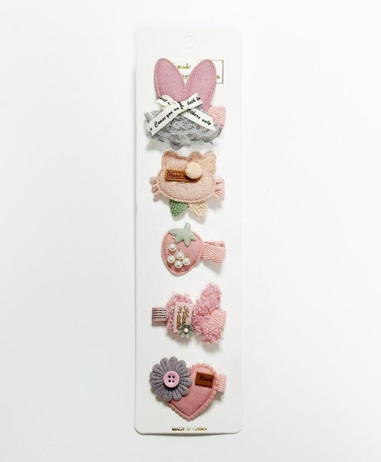 DW4Trading Baby en Kinder Haarspeldjes Haarclipjes Haar Accessoires Set van 5 Stuks Type 2