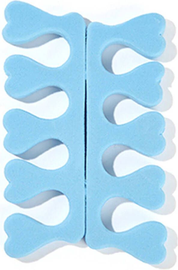 DW4Trading Foam Vinger & Teenspreiders Licht Blauw 2 Stuks