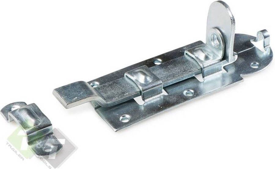DX Hangslot Rolschuif Schuifgrendel met bocht Schuif slot 140 mm Verzinkt