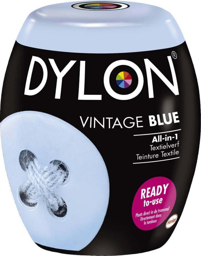 DYLON Wasmachine Textielverf Pods Vintage Blue 350g