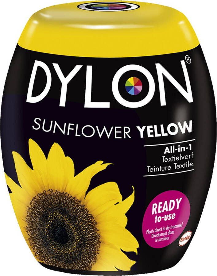 Dylon Wasmachine Textielverf Pods Sunflower Yellow 350g
