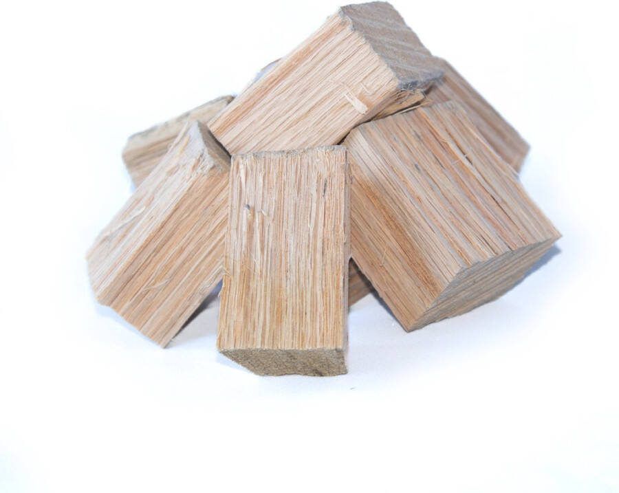 Dymbox 5 kg Rookhout Oak Chunks voor op de BBQ Rookoven (100% eiken) Onbehandeld met Rook en Smaak Garantie