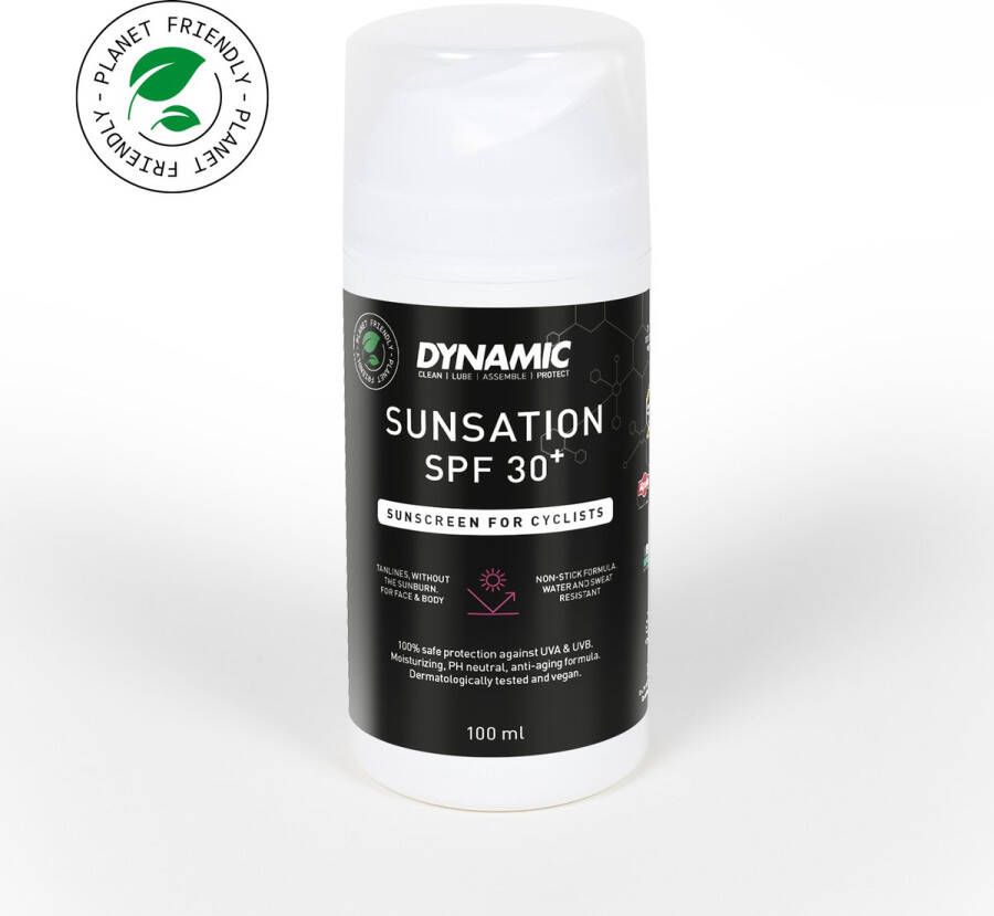 Dynamic Sunsation SPF 30⁺ 100ml Zonnebrandcrème voor outdoor sporten (fietsen) Zonnebrandcrème voor fietsers