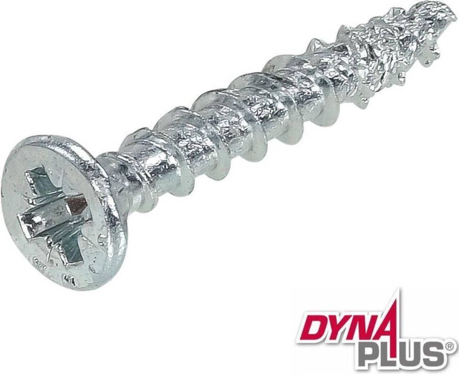 Dynaplus schroeven verzinkt Pozidrive PZ-2 platverzonken kop 3 5 x 30 mm 200 stuks