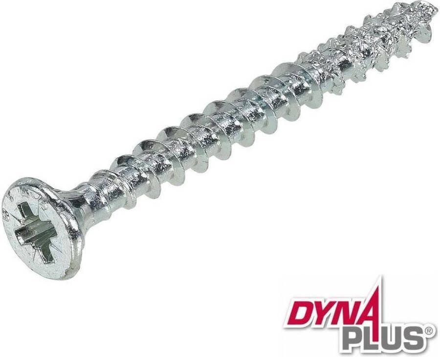 Dynaplus schroeven verzinkt Pozidrive PZ-2 platverzonken kop 5 x 40 mm 200 stuks