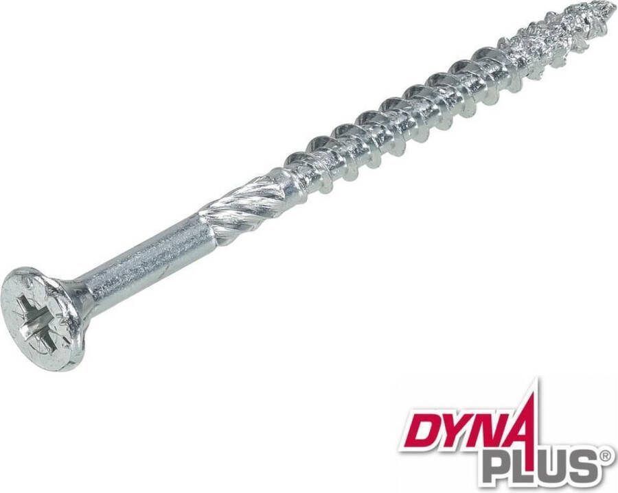Dynaplus schroeven verzinkt Pozidrive PZ-2 platverzonken kop 5 x 80 mm 200 stuks
