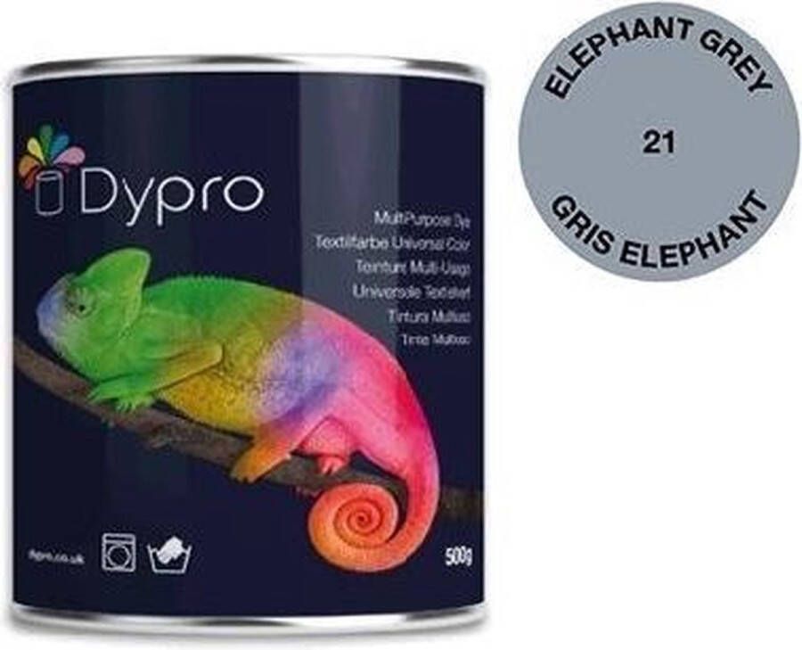 Dypro Textielverf 500 gram 21 Elephant Grey -Multi-Purpose Dye Textilfarbe universal Color-Universale Textielverf