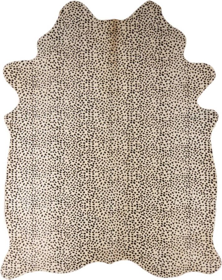 Dyreskinn Koeienhuid dalmatiërprint ca. 180x160cm