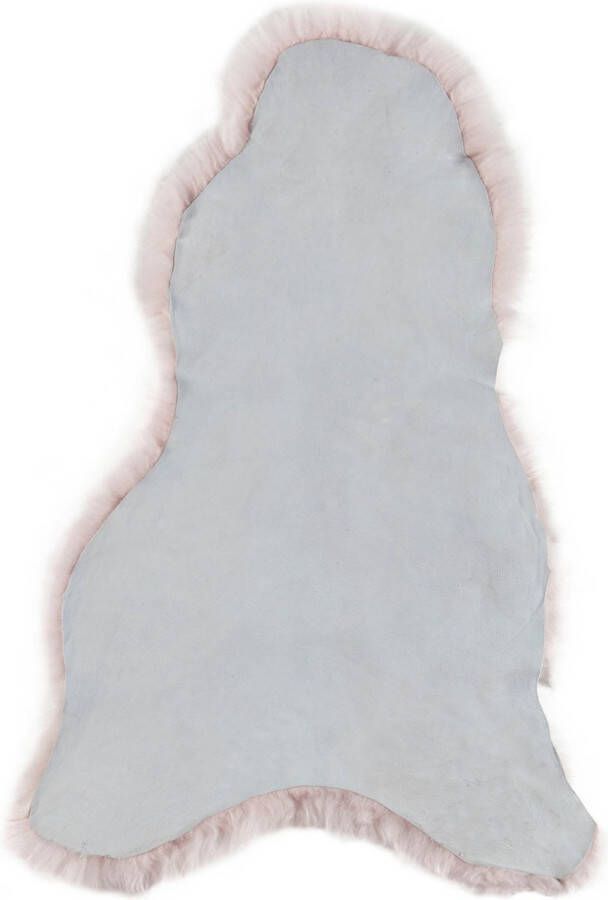 Dyreskinn Schapenvacht ijslands kort roze 90-110cm lengte 60-70cm breedte