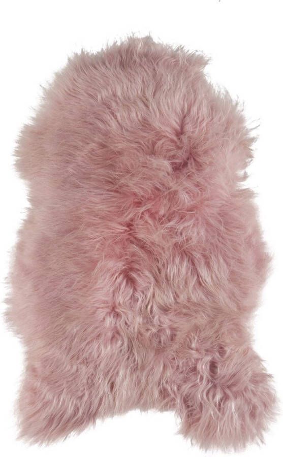 Dyreskinn Schapenvacht ijslands roze 90-110cm lengte 60-70cm breedte