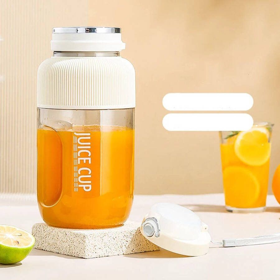 1 2L Mini Juicer – Draagbare Blender voor Thuis Reizen en Kantoor – Oplaadbare Juice Machine en Mixbeker Fruit- en Groentensapmaker