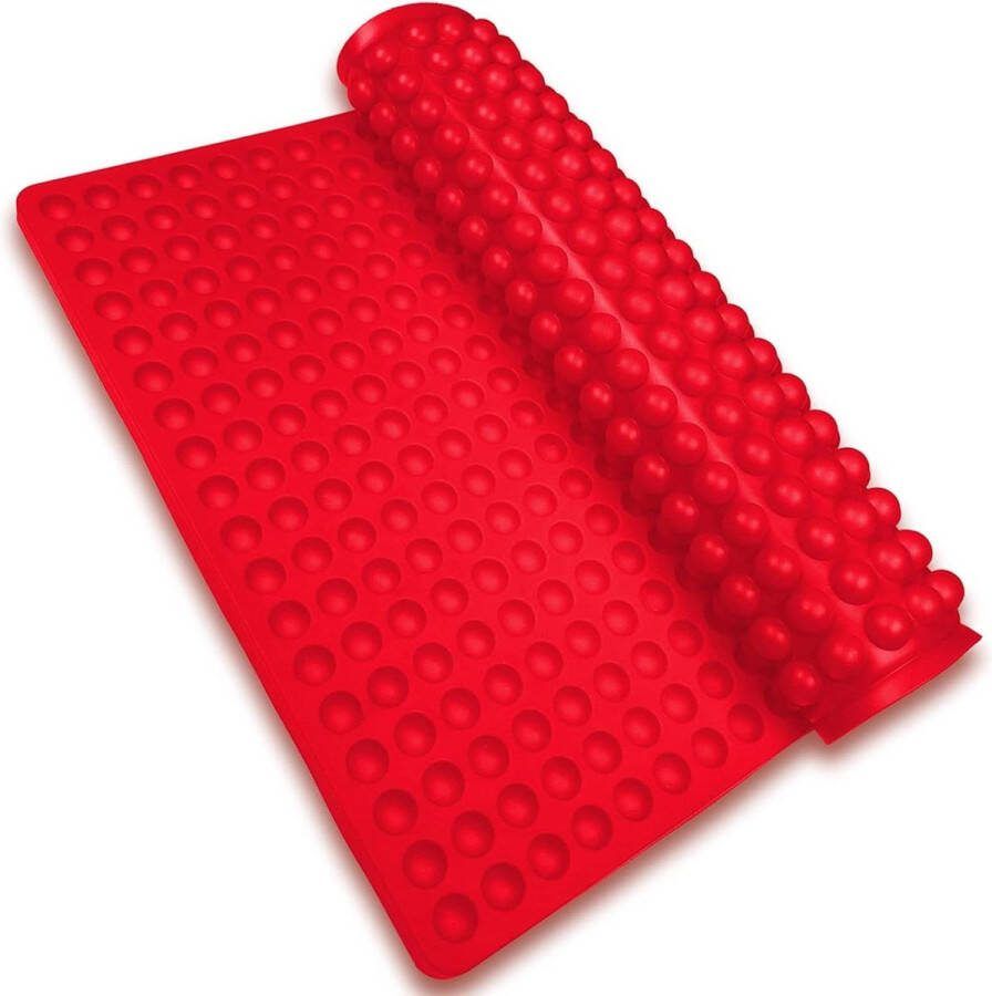 1 cm halve bol siliconen bakmat herbruikbare anti-aanbaklaag hittebestendig voedselveilig BPA-vrij rood