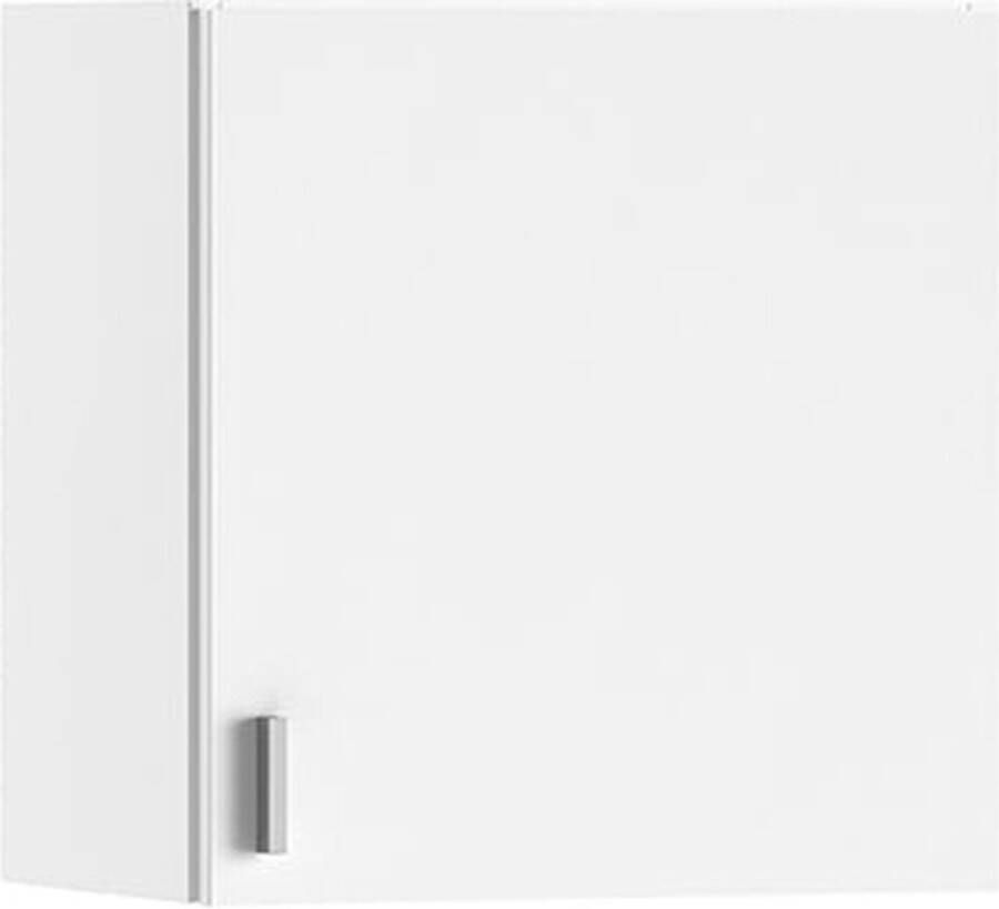 1-deurs hangkast Memphis Wit Breedte 50 cm Hoogte 53 cm Diepte 35 cm Met planken Met openslaande deuren