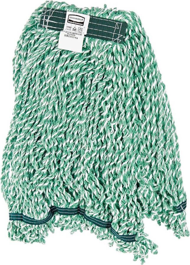 1 inch Groene Web Foot Microfiber String Mop met lange haren