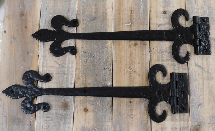 1 klassieke vleugel-band scharnier middeleeuwse deurbeslag antiek kastdeur schanier raamluikscharnier