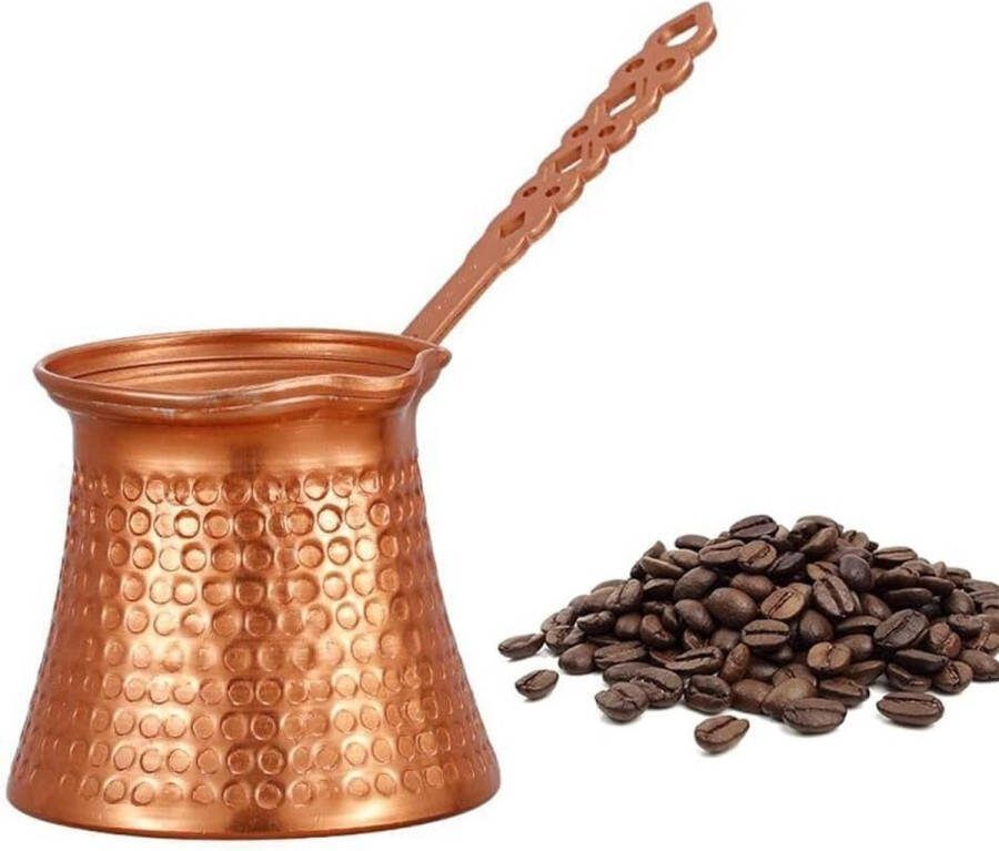 1 koperen Turkse koffiepot vintage koffiepot eenvoudige koffiepot antieke koperen melkwarmer container voor keuken
