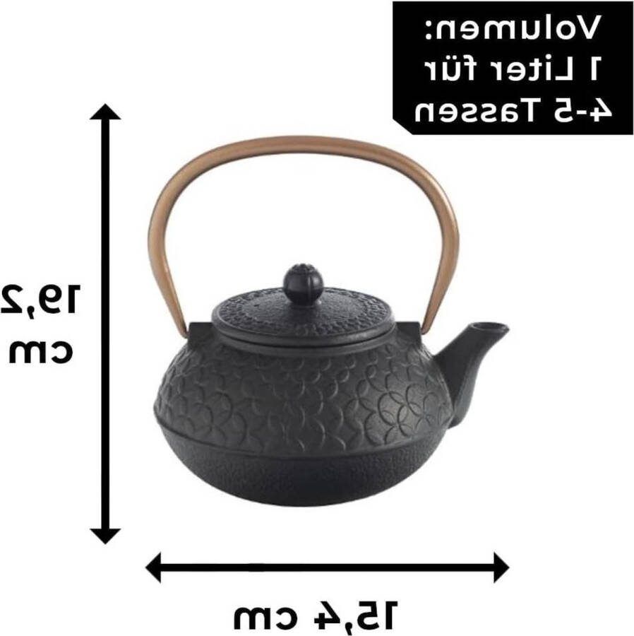 1 Litre Japanese Cast Iron Teapot with Strainer Various Models Ceramic Stoneware Japan Jug Asian Chinese Iron Teapot for Black Tea
