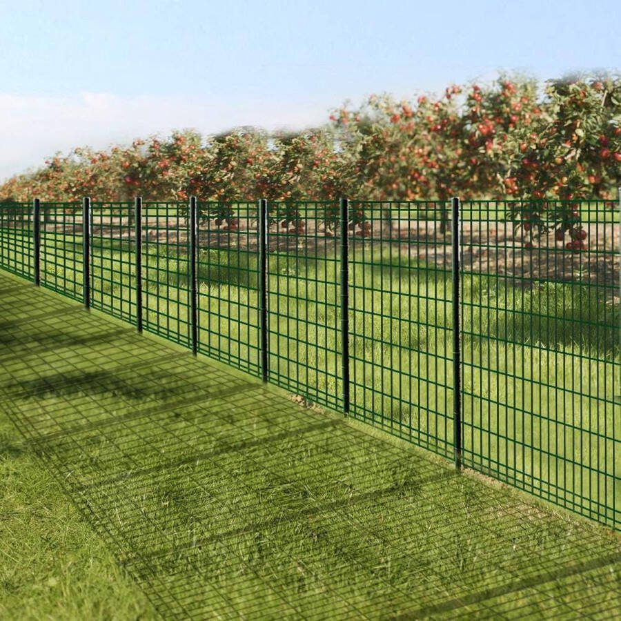 1 m x 20 m draadomheining tuinhek gaasdraad groene maaswijdte 100 x 100 mm gaasrol tuinhek RAL6005 konijnendraad metalen bosomheining tralieomheining