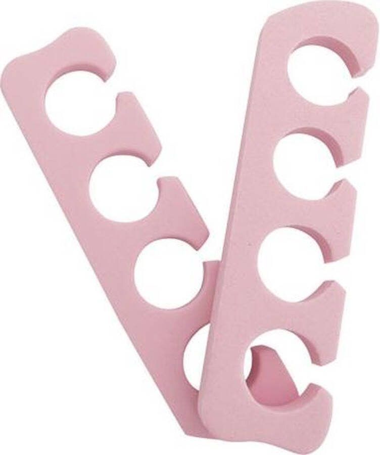 1 paar teenspreider zacht roze voor zowel en teen als vinger nagels. Perfect gelakte nagels met nagellak of gelnagellak. Het lakken van uw teen nagels is nog nooit zo makkelijk geweest!