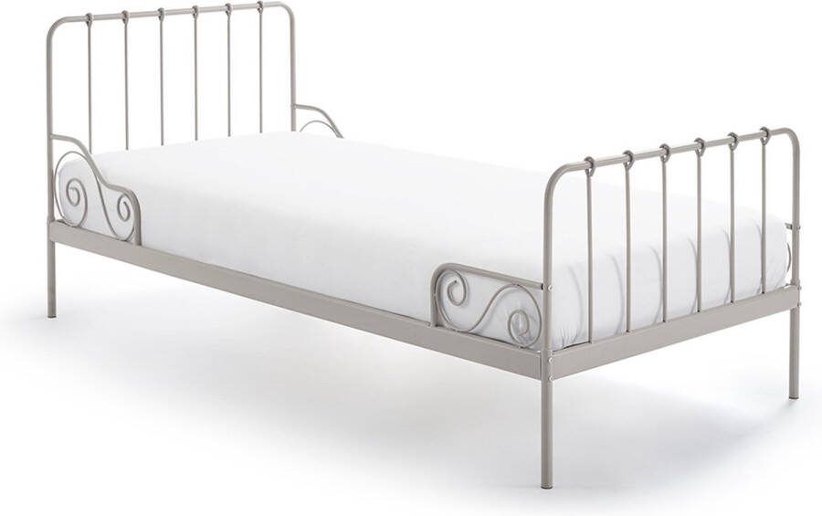 1-Persoonsbed Mees Grijs Hoogte 95 cm