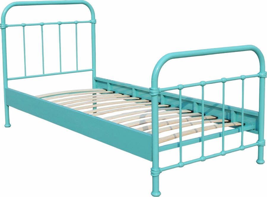 1-Persoonsbed Sam Mintgroen Metaal Hoogte 112 cm