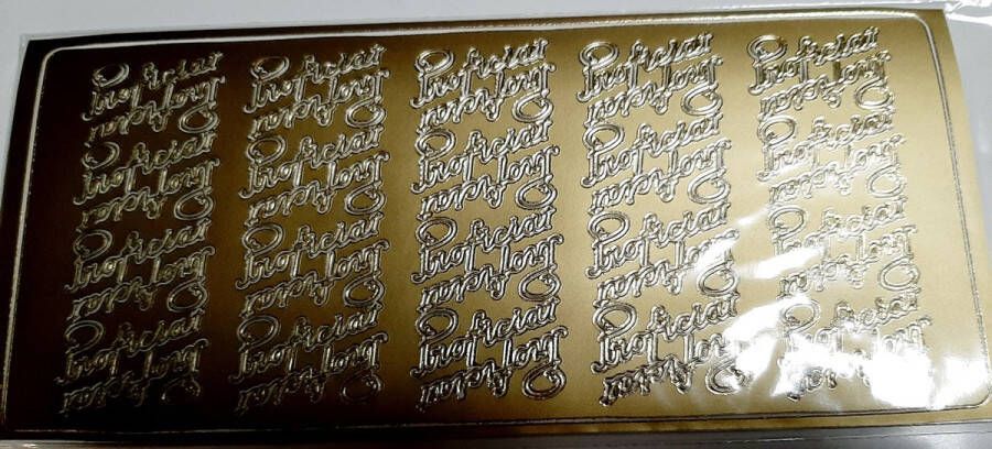 Stickervel goud kerst R693 kerstdecoraties sticker kerstbal klok bel pegel kerstklokjes kerstversiering kaarten maken gouden stickers