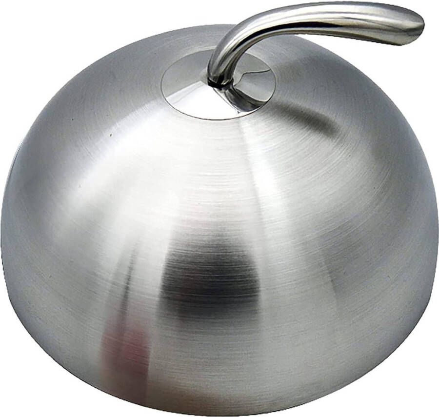 1 Stuk 20 cm Roestvrij Staal Steak Cover Teppanyaki Koepel Deksel Huis Ronde Olie Bewijs Eten Cover Keuken Koken