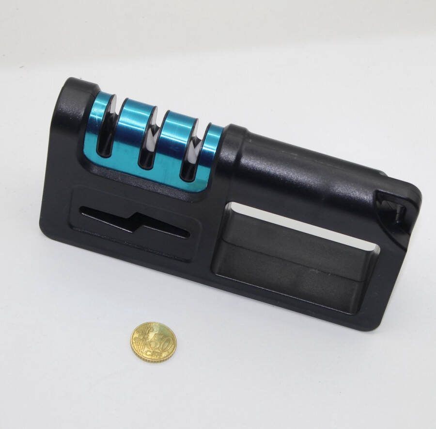 1 Stuk HANDMATIGE NIET-AUTOMATISCHE SCHARENSLIJPER MESSENSLIJPER Kleur ZWART BLAUW