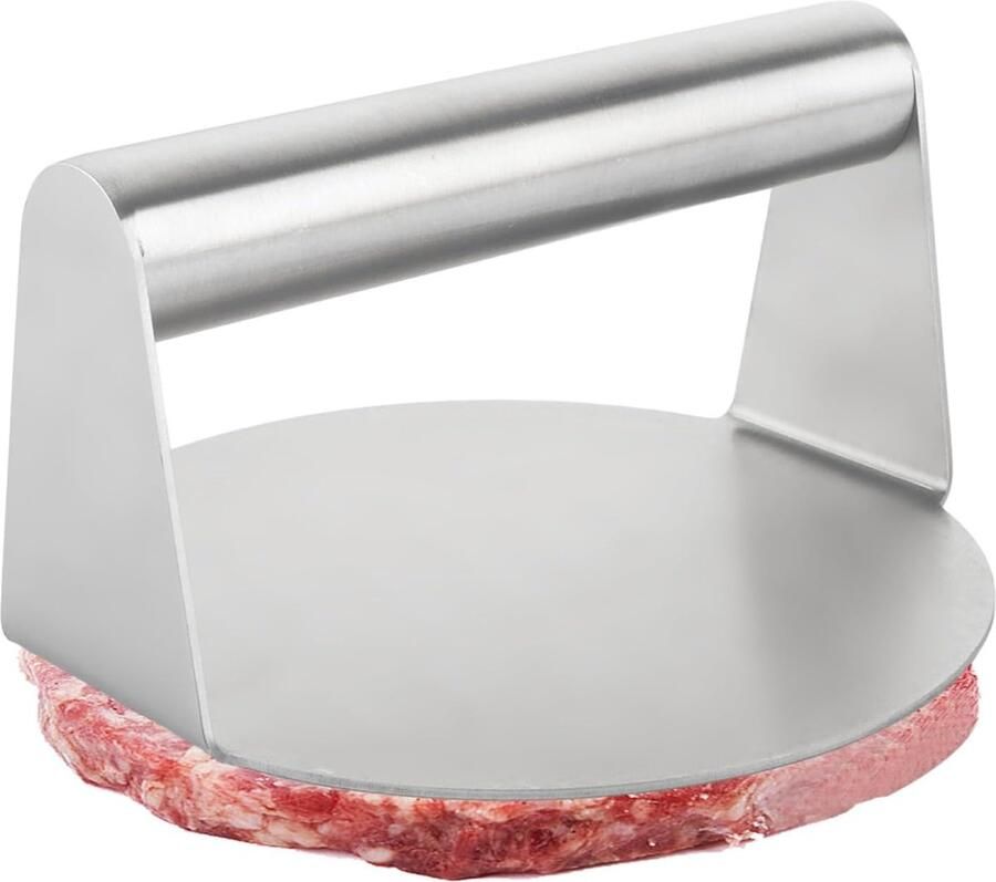 1 stuk Smash burgerpers 14 cm ronde roestvrij stalen burgerpers burgergrill burgerpers roestvrijstalen burgerpers grillaccessoires voor platte grill