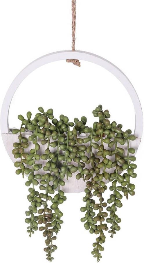 1 stuks kunstvetplanten hangplanten 30 5 cm nepparelketting in pot met 8 3 inch sleutelkoord voor wanddecoratie binnen en buiten