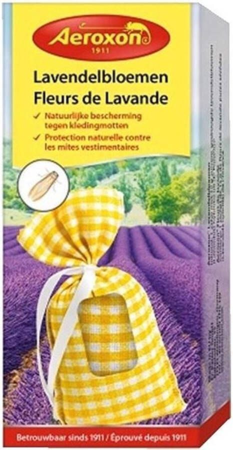 Merkloos 1x Zakje lavendelbloemen anti-motten bestrijding Insectwerende middelen Ongediertebestrijding
