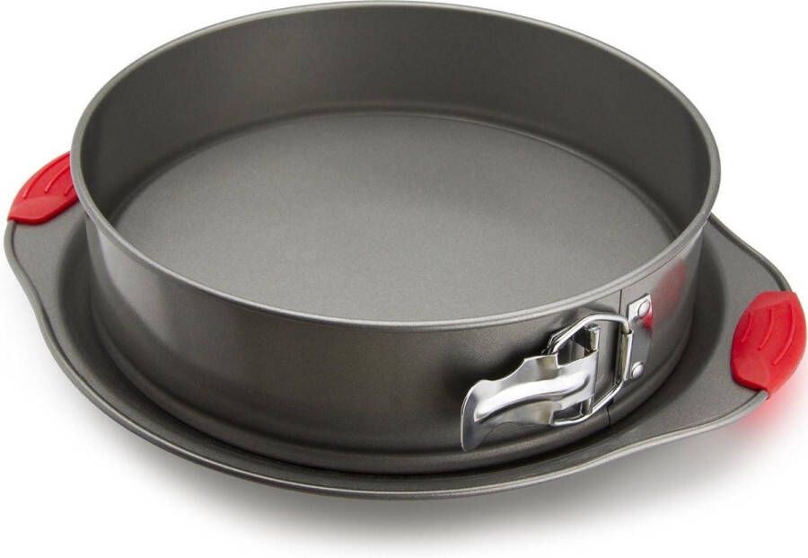 10 Inch Nonstick Springform Pan Professionele Lente Vorm en Cheesecake Bakvorm Lekvrije Cake Pan met Siliconen Handvatten Springvorm