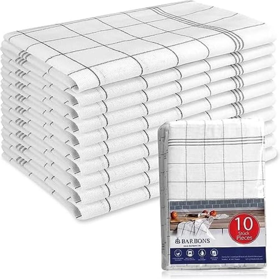 10 stuks katoenen keukenhanddoeken katoenen theedoeken keukendoek 47x68 cm