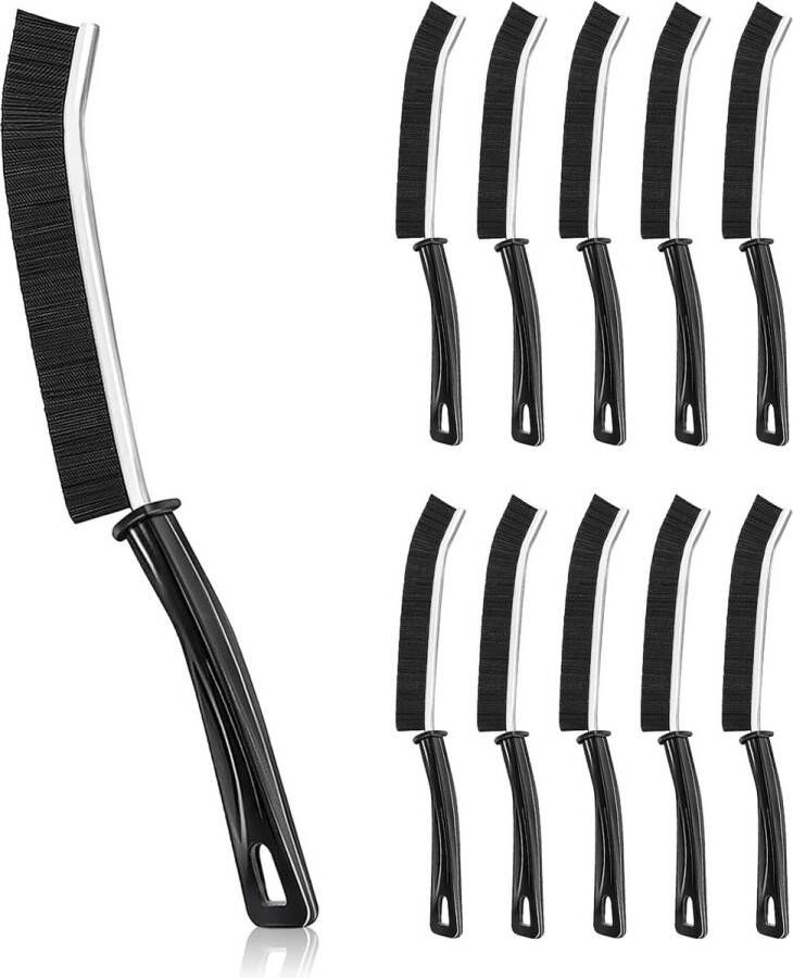 10 stuks kierreinigingsborstel metalen reinigingsborstel hoekreinigingsborstel smalle borstel voor reiniging voor schuifrail toetsenbord raam deur