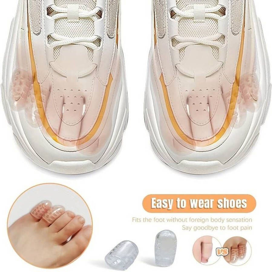 10 stuks siliconenTeenbeschermer kleine Teenbeschermers teenbeschermer voor gympen teenbeschermer voor dichte schoenen Teenbeschermer kleine teen Teenspreider siliconen Teenspreider kleine teen kleine teen beschermen